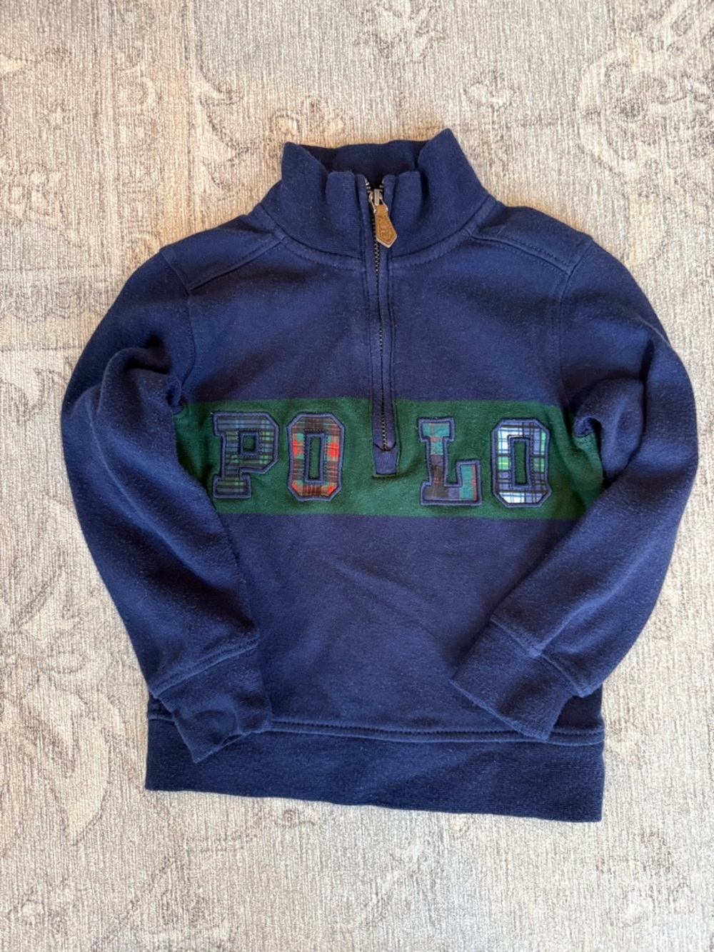 Polo by Ralph Lauren Navy Pullover with Red Accent